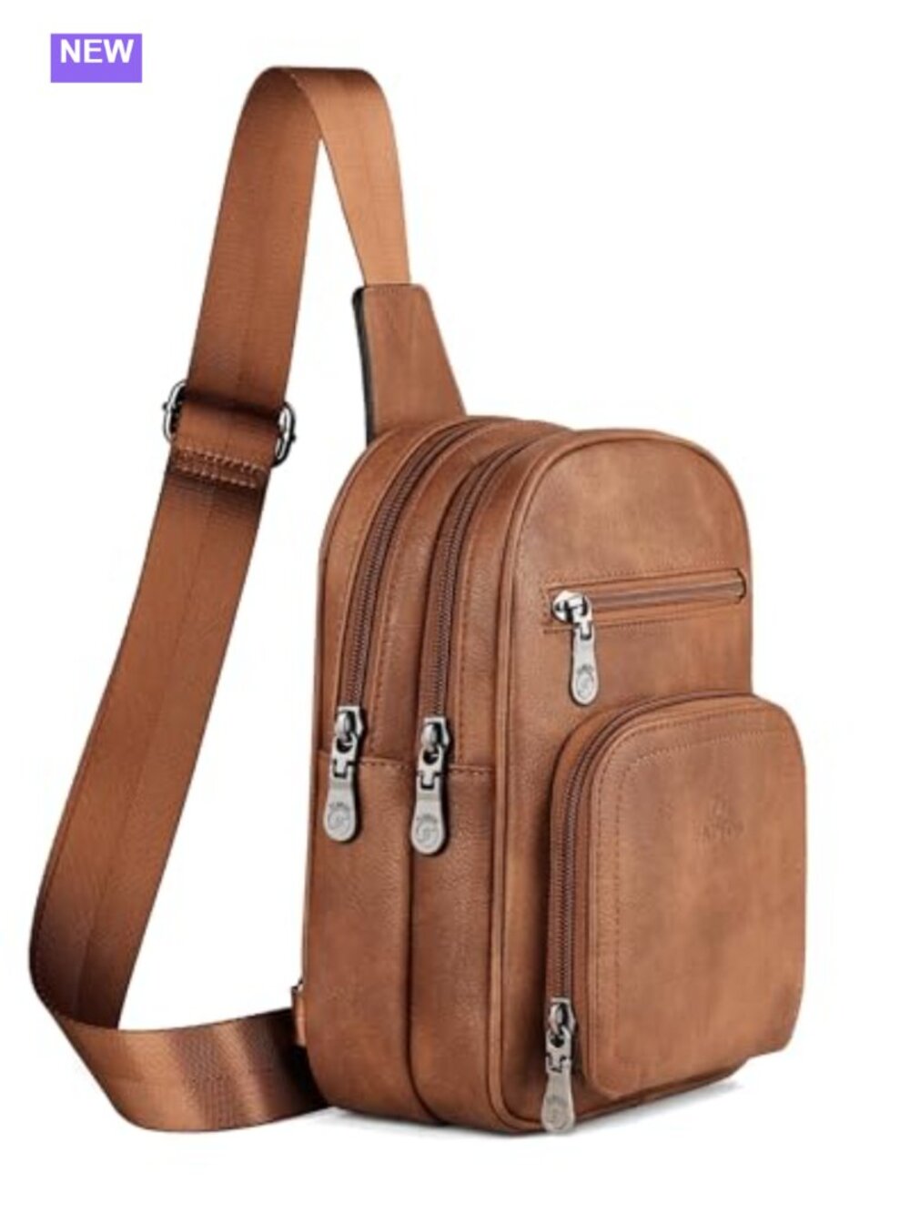 Designer PU Leather Sling Bag Crossbody Purse Adjustable Strap